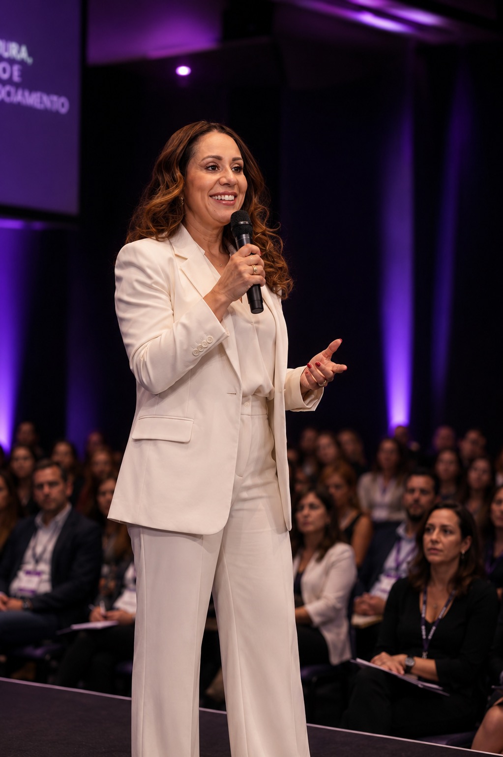 Lilian Cardoso no palco
