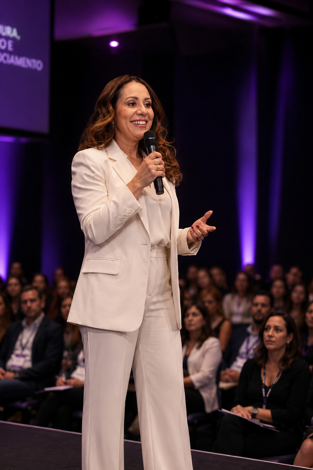Lilian Cardoso no palco